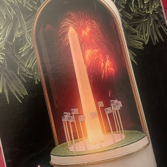 1998 The Washington Monument Magic Light & Sound New in Box Hallmark - Picture 2 of 7
